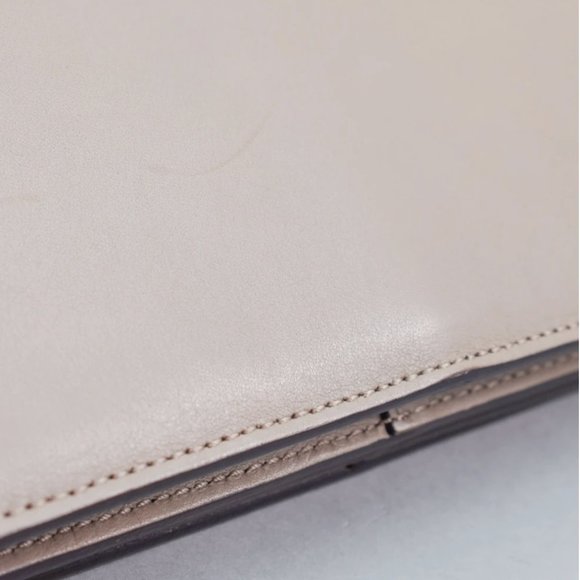 CHLOE LIGHT GREY LEATHER/SUEDE FAYE MEDIUM SHOULDE - Picture 7 of 11